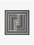 Joseph striped silk scarf 90cm x 90cm square, UK version