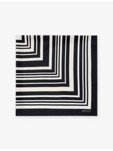 selfridges Joseph Zenza Striped Silk Scarf 90cm x 90cm- Buy online at McGrocer