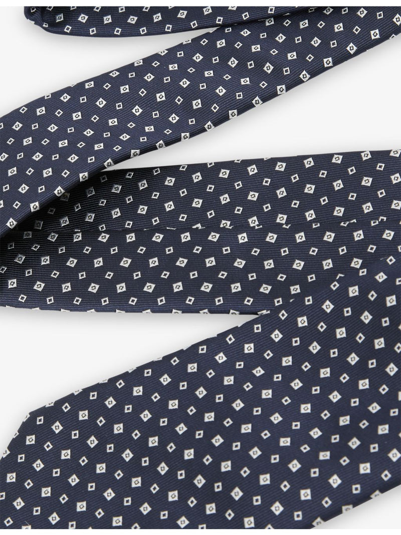 Reiss Dario micro-square silk-blend tie, UK version