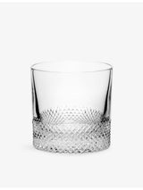 selfridges Richard Brendon Diamond Single Old Fashioned Crystal Glass Tumbler 170ml- Buy online at McGrocer