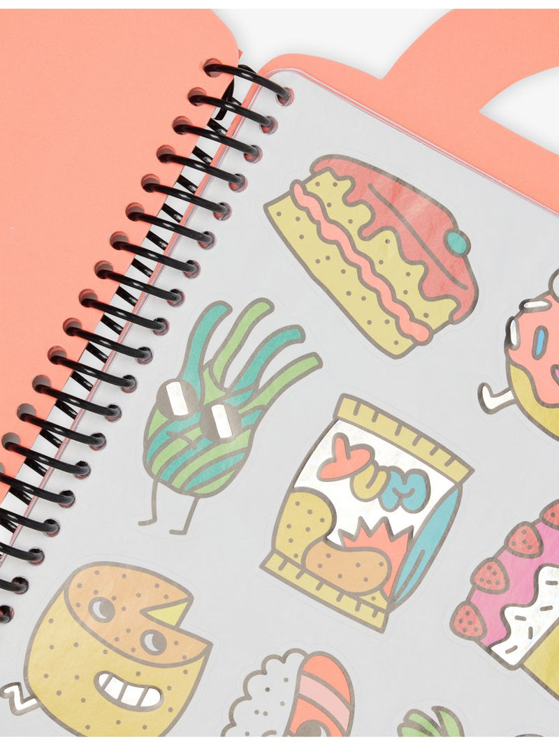Yummy colouring book with stickers and crayons, 27 x 22cm, UK version
