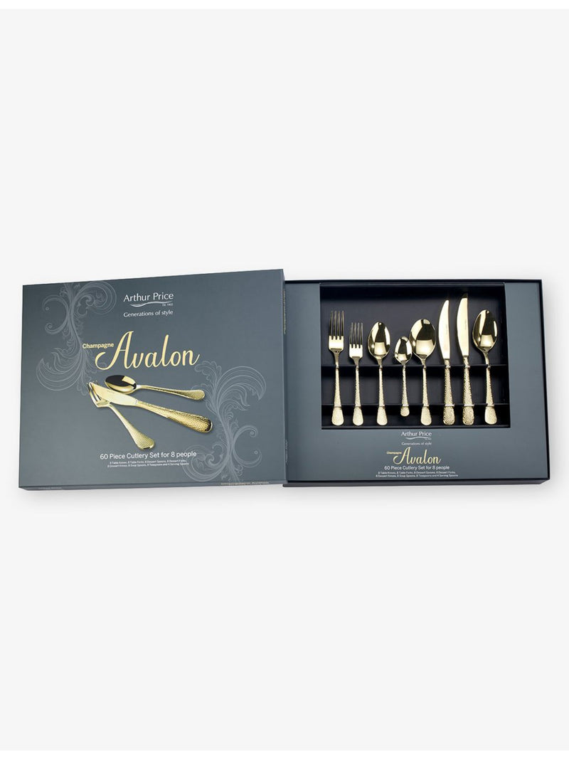 Arthur Price Champagne Avalon 60-piece cutlery set - British product
