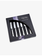 selfridges Arthur Price Everyday Classic Horizon Set of Six Stainless Steel Steak Knives- Buy online at McGrocer
