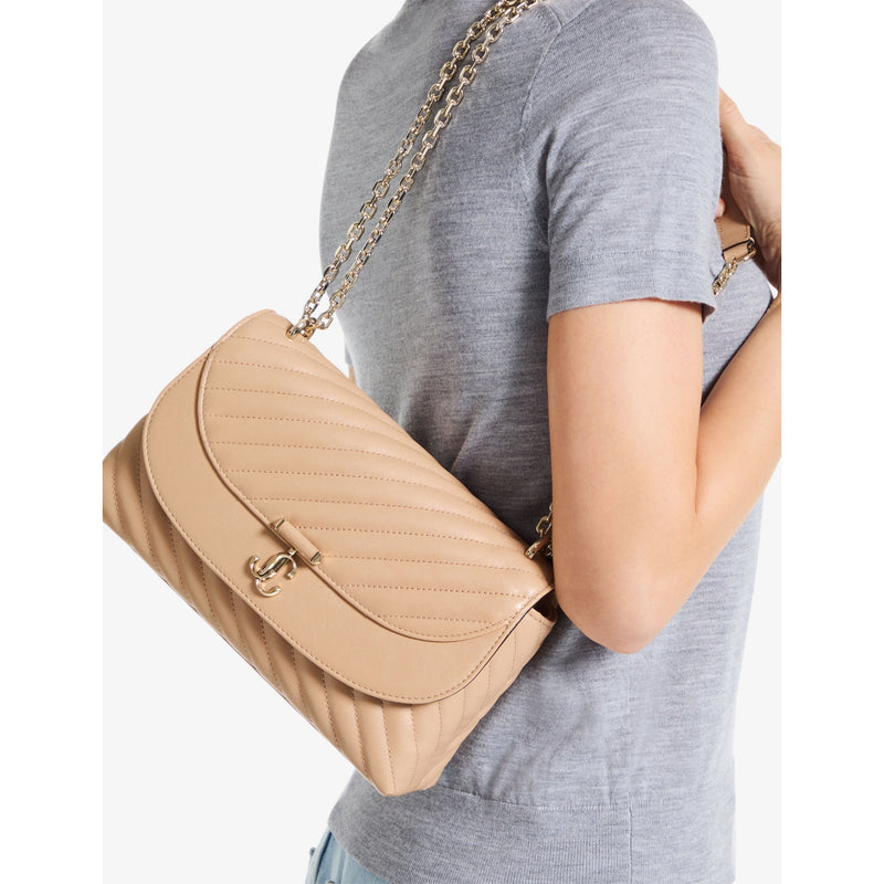 Jimmy Choo Curve medium leather cross-body bag, UK version