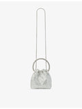Jimmy Choo Bon Bon crystal-embellished satin handbag (British brand)