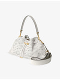 Jimmy Choo Cinch medium lace shoulder bag, floral pattern (British brand)