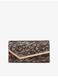 Jimmy Choo Emmie lace clutch bag with chain strap (British brand)
