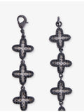 DARKAI clover stainless steel bracelet with diamond stones - British product
