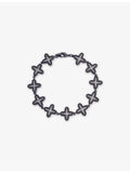 DARKAI clover stainless steel bracelet with diamond stones - British product