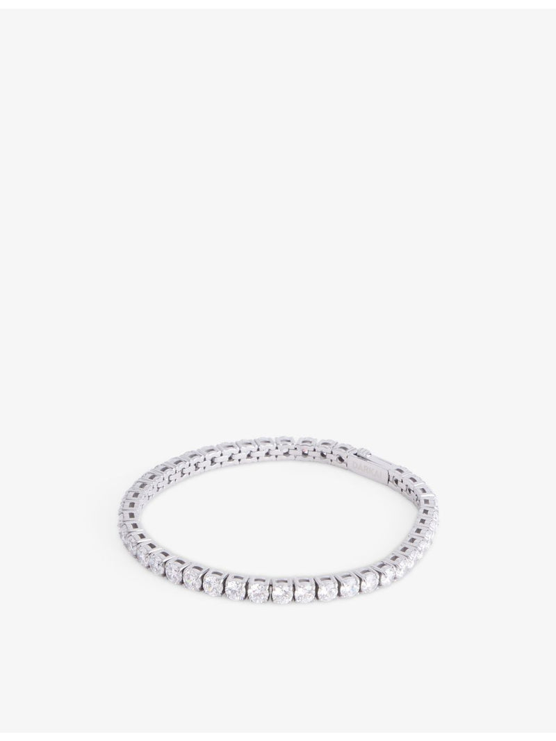 DARKAI tennis bracelet 18ct white gold plated pavé stones, UK version