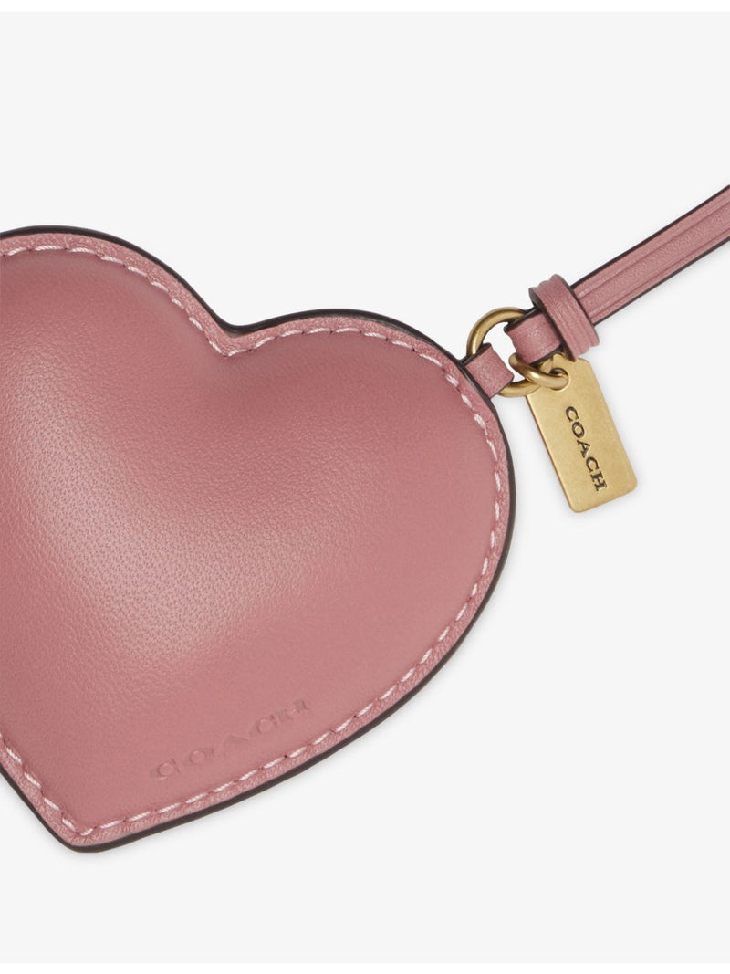 Coach puffy heart leather bag charm, imported from the UK