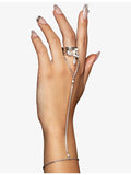 Phoria sterling silver topaz hand chain, UK version
