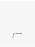 Phoria sterling silver white topaz drop ring size 8x4mm - British product