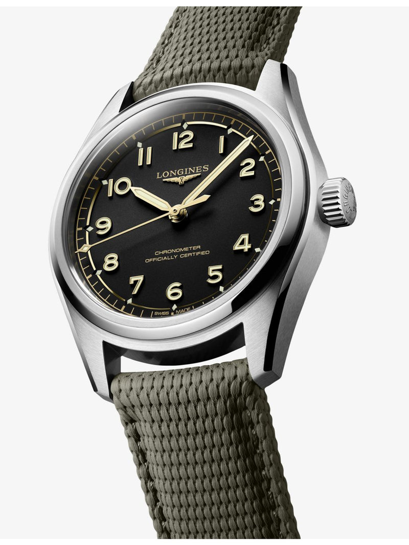Longines Spirit Pilot stainless steel automatic watch 39mm - British product