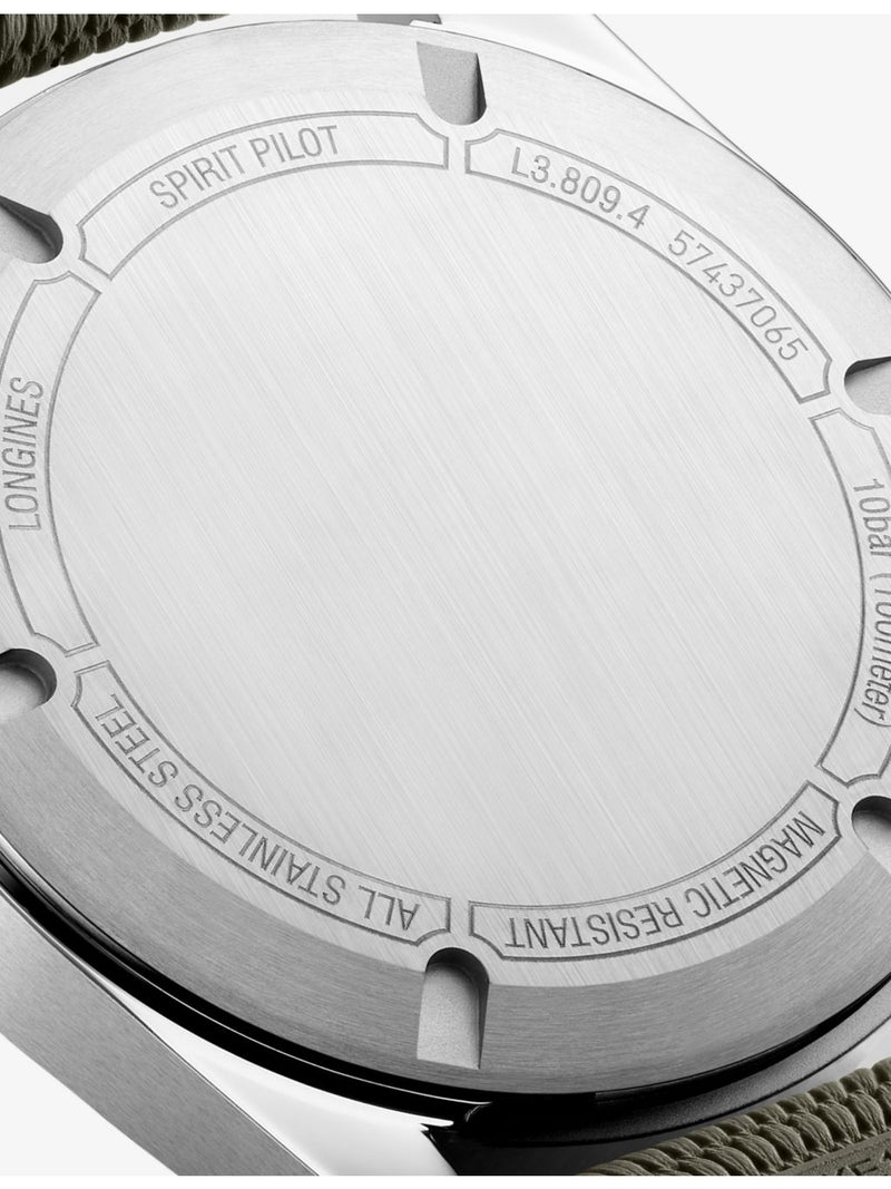 Longines Spirit Pilot stainless steel automatic watch 39mm - British product