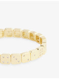Lisa Gozlan dice bracelet cubic zirconia gold-plated 7in, imported from the UK