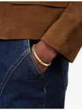 Lisa Gozlan happy face gold-plated brass bracelet, imported from the UK