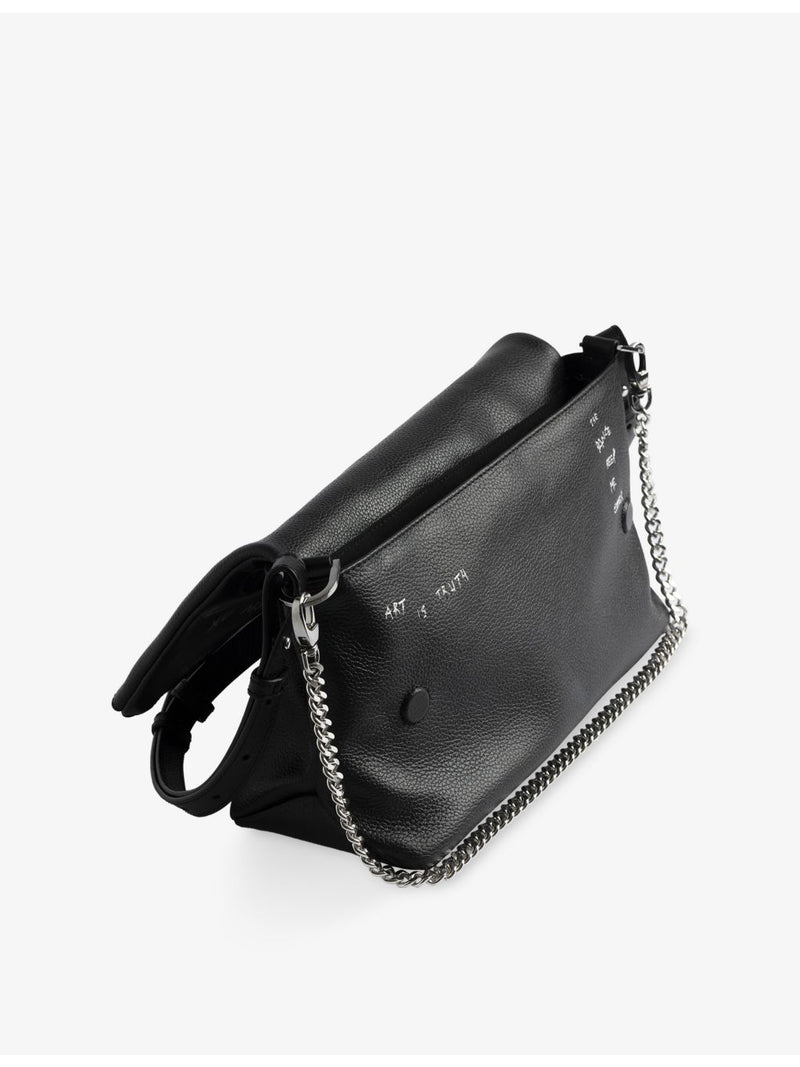 Zadig Voltaire Rocky II graffiti leather cross-body bag, UK version
