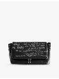 Zadig Voltaire Rocky II graffiti leather cross-body bag, UK version