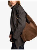 Zadig&Voltaire Jane Hobo XL suede shoulder bag, UK version