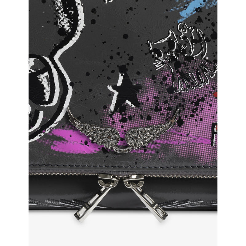 Zadig&Voltaire Rock Humberto leather clutch bag, imported from the UK