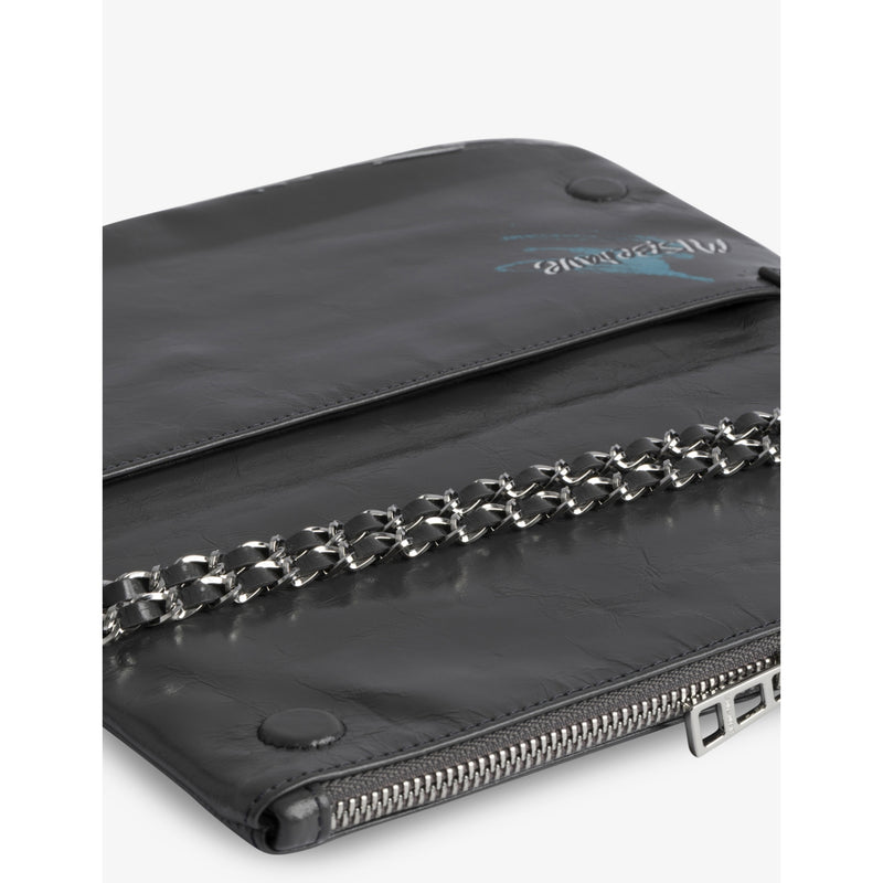 Zadig&Voltaire Rock Humberto leather clutch bag, imported from the UK