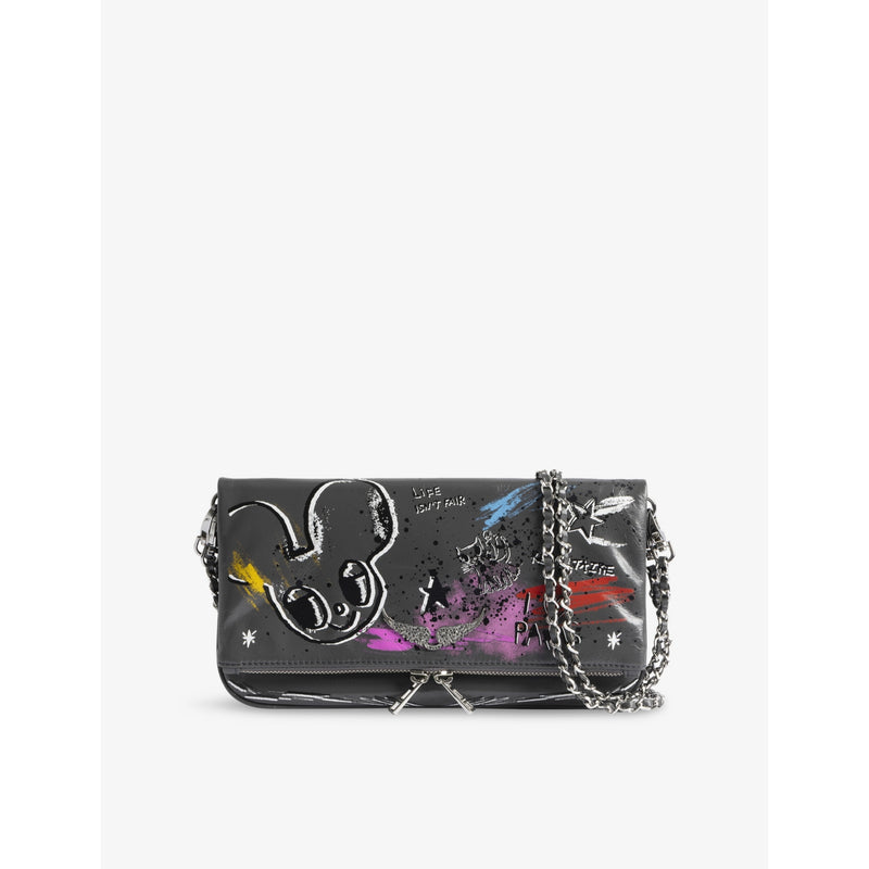 Zadig&Voltaire Rock Humberto leather clutch bag, imported from the UK