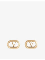 selfridges Valentino Ovalette Metal Stud Earrings- Buy online at McGrocer