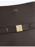 TOTEME leather bucket bag with gold clasp, imported from the UK
