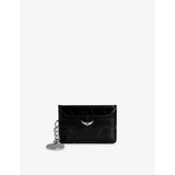 selfridges Zadig&Voltaire Sunny Vintage-Effect Leather Card Holder- Buy online at McGrocer