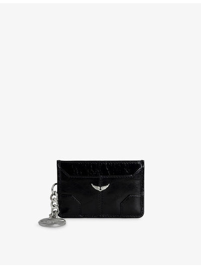 selfridges Zadig&Voltaire Sunny Vintage-Effect Leather Card Holder- Buy online at McGrocer