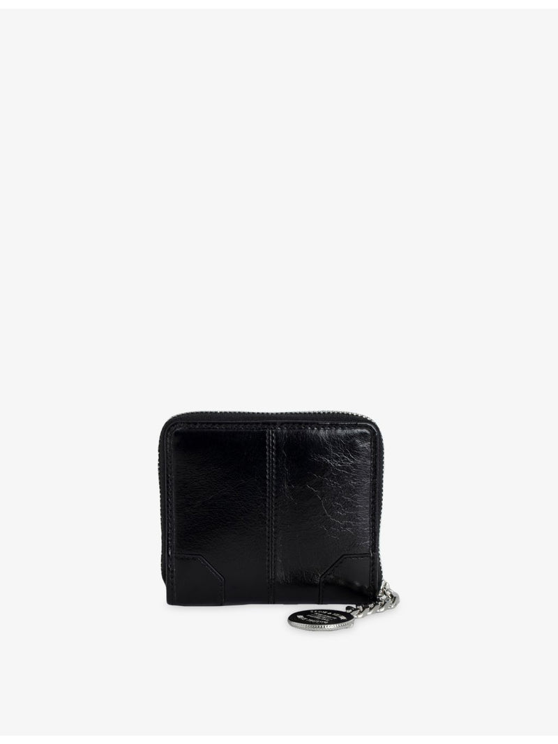 Zadig&Voltaire Sunny Mini vintage-effect leather wallet, UK version