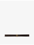 Zadig Voltaire branded-buckle suede belt 4cm, UK version