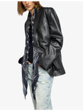 Zadig&Voltaire Blondie silk scarf with bandana print, 130cm square (British brand)