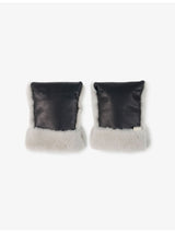selfridges Binibamba Moon-Coated Sheepskin Buggy Mittens- Buy online at McGrocer