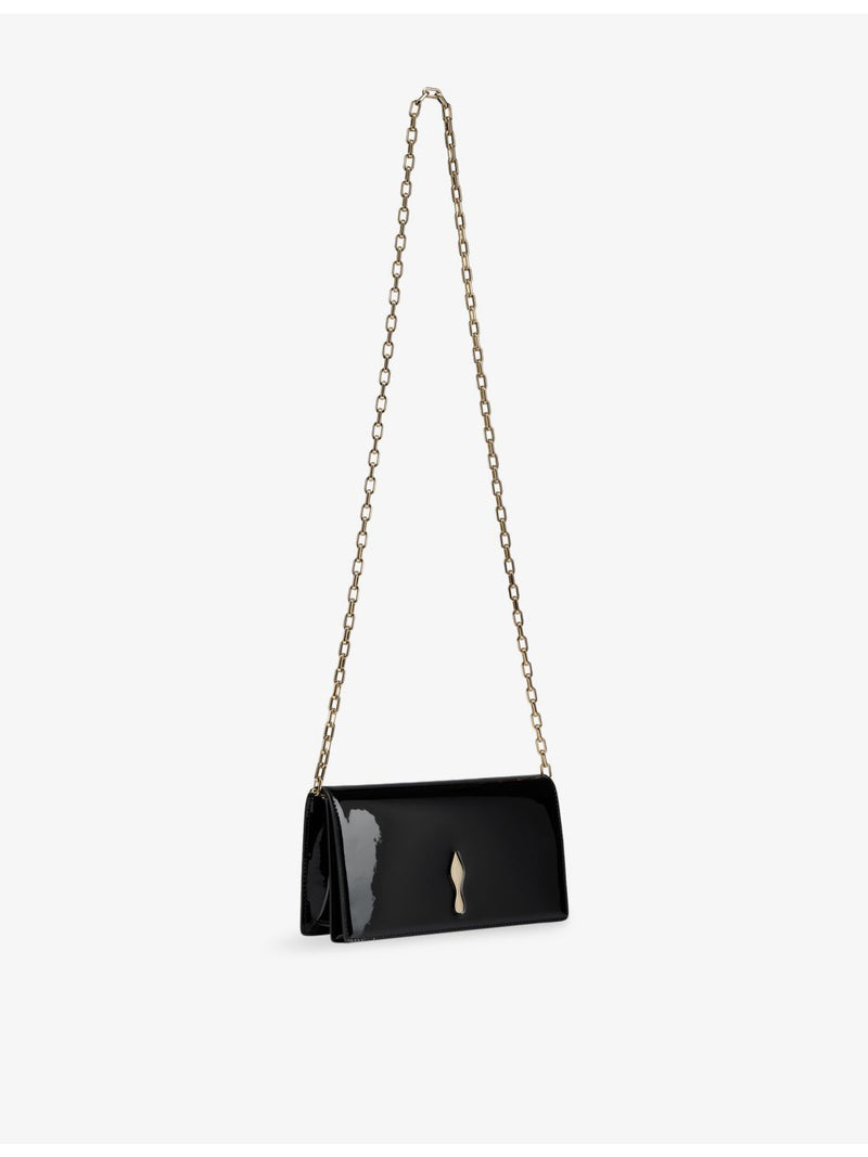 Christian Louboutin Bettina patent leather clutch bag (British brand)