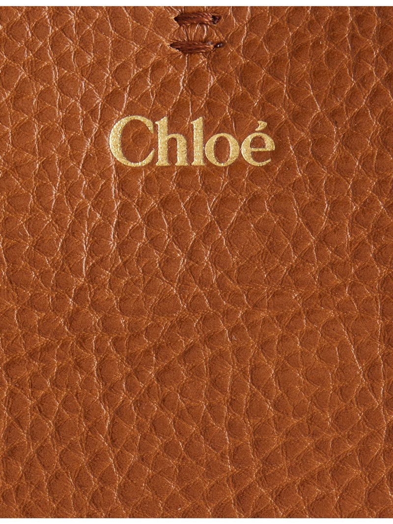Chloe Spin large leather tote bag with gold-tone hardware (British brand)