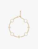 APM Monaco White Nacre Météorites 18ct Yellow Gold-Plated Bracelet