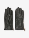 Whistles Zipped Leather Gloves