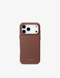 MINTAPPLE grained leather iPhone 17 Pro Max case - British product
