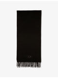 Diesel wool-blend scarf with fringed edges - British product