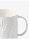 The Conran Shop sketch criss cross embossed porcelain mug, UK version