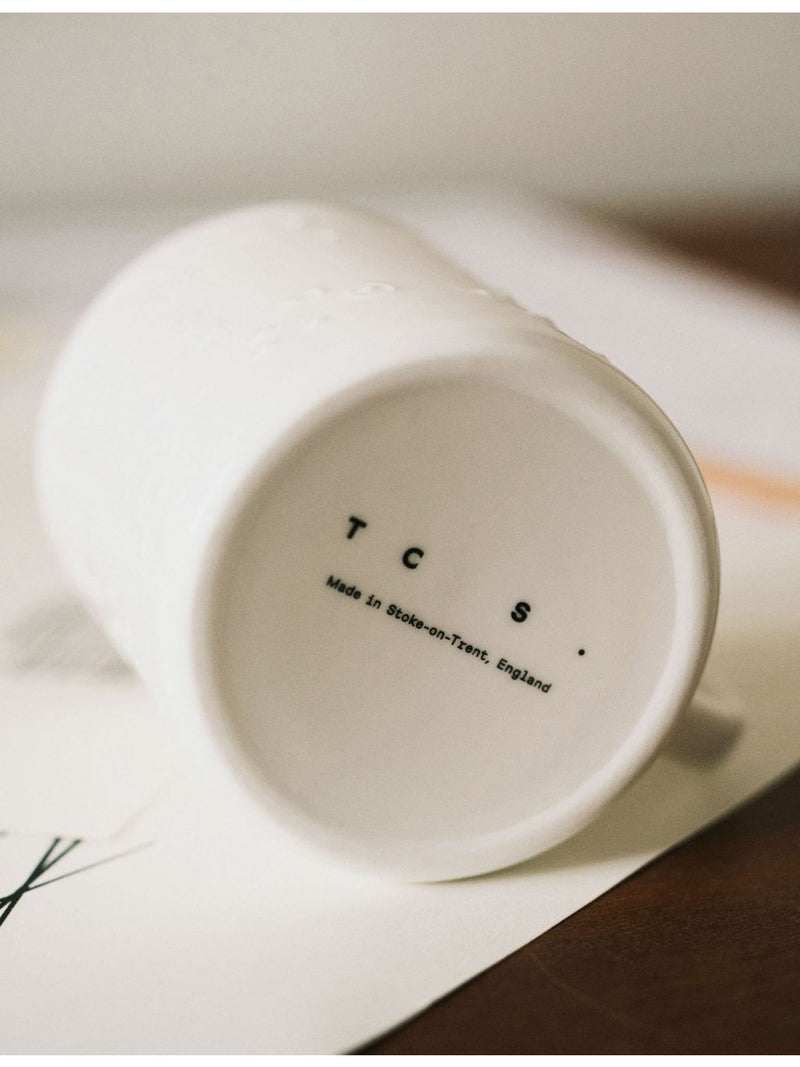 The Conran Shop Sketch Dots porcelain mug with embossed detailing - British product