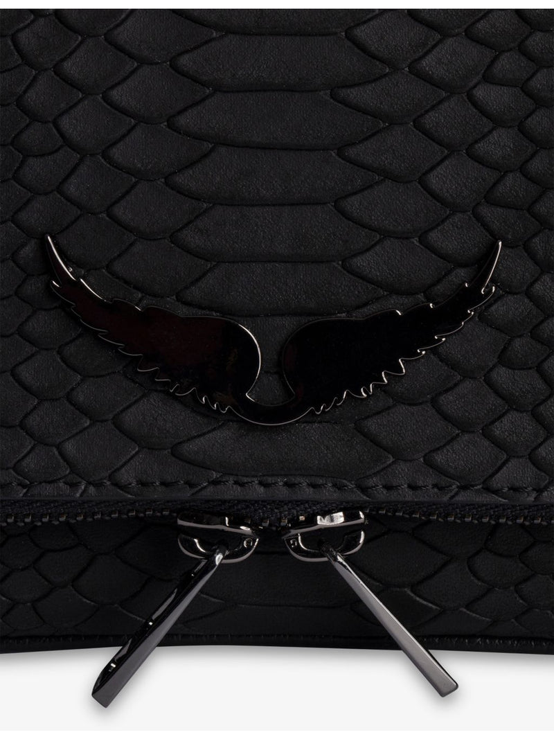 Zadig&Voltaire Rock Nano leather clutch bag, imported from the UK