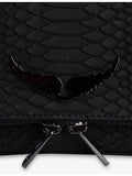 Zadig&Voltaire Rock Nano leather clutch bag, imported from the UK