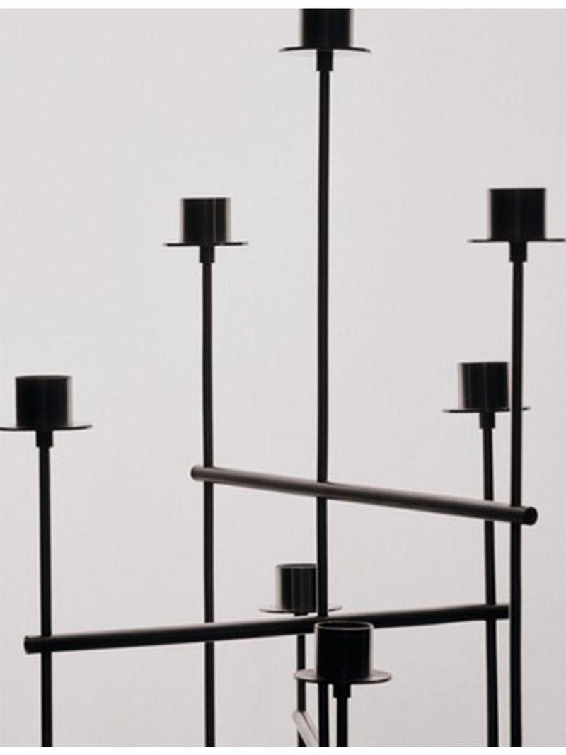 ferm LIVING Elysia stainless steel candelabra 41.7cm - British product