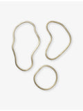 ferm LIVING brass trivets set of three 25cm, imported from the UK
