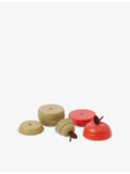 ferm LIVING wooden apple and pear stacking toy set 13cm (British brand)