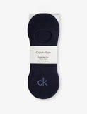 Calvin Klein Footie High Stretch Cotton-Blend Socks Pack of Three