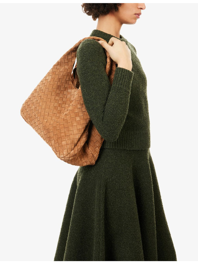 Bottega Veneta Campana large suede shoulder bag (British brand)